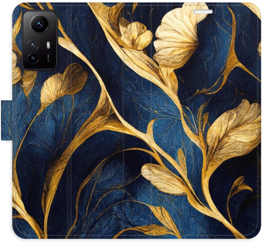iSaprio flip puzdro GoldBlue pre Xiaomi Redmi Note 12S