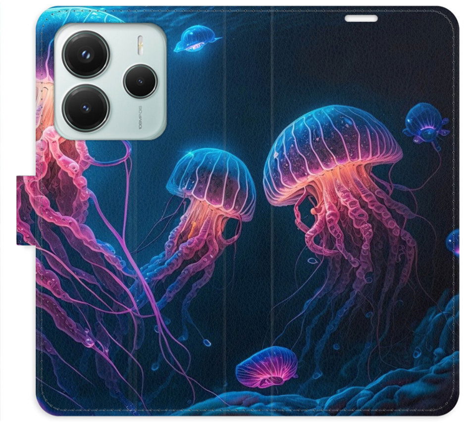 iSaprio Flip puzdro Jellyfish pre Xiaomi Redmi Note 14 5G