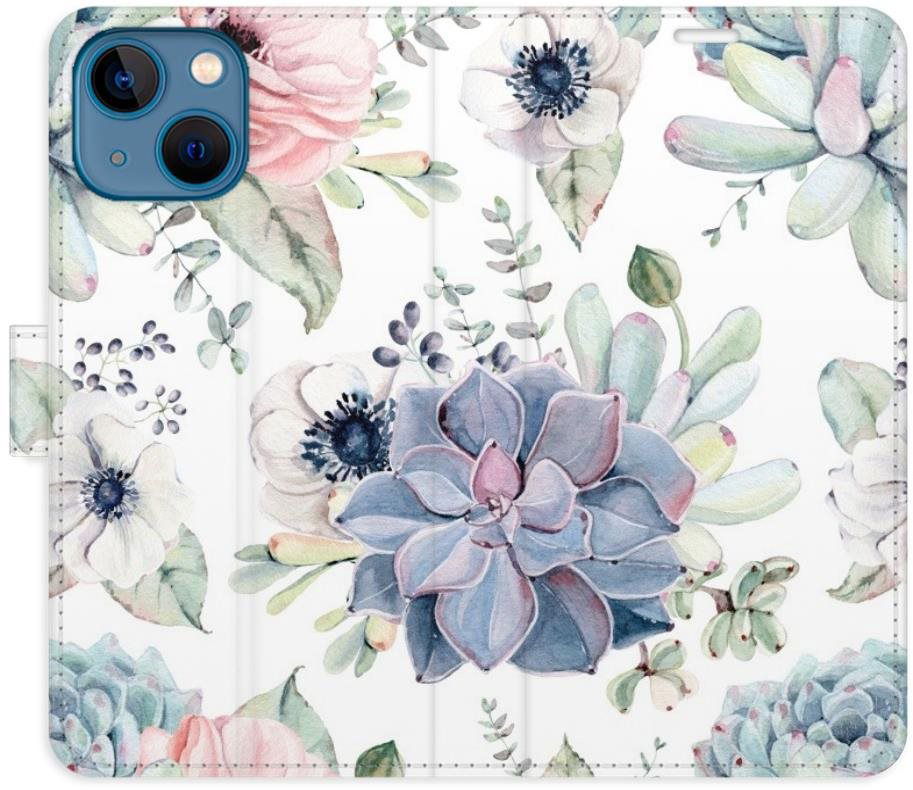 iSaprio flip puzdro Succulents pre iPhone 13 mini