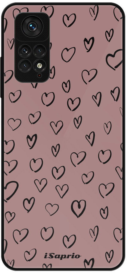 iSaprio Lesklé puzdro Heart Dark – Xiaomi Redmi Note 11/Note 11S