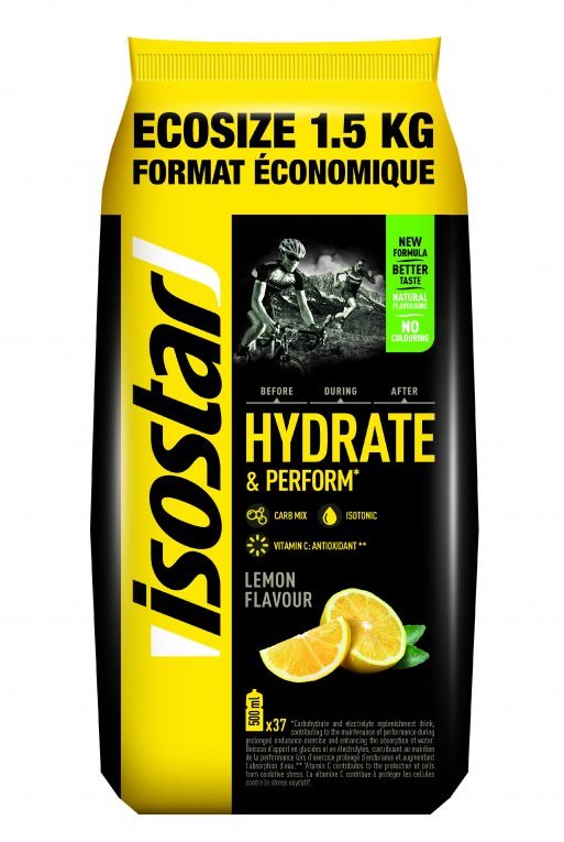 Isostar 1,5 kg powder hydrate & perform, citrón