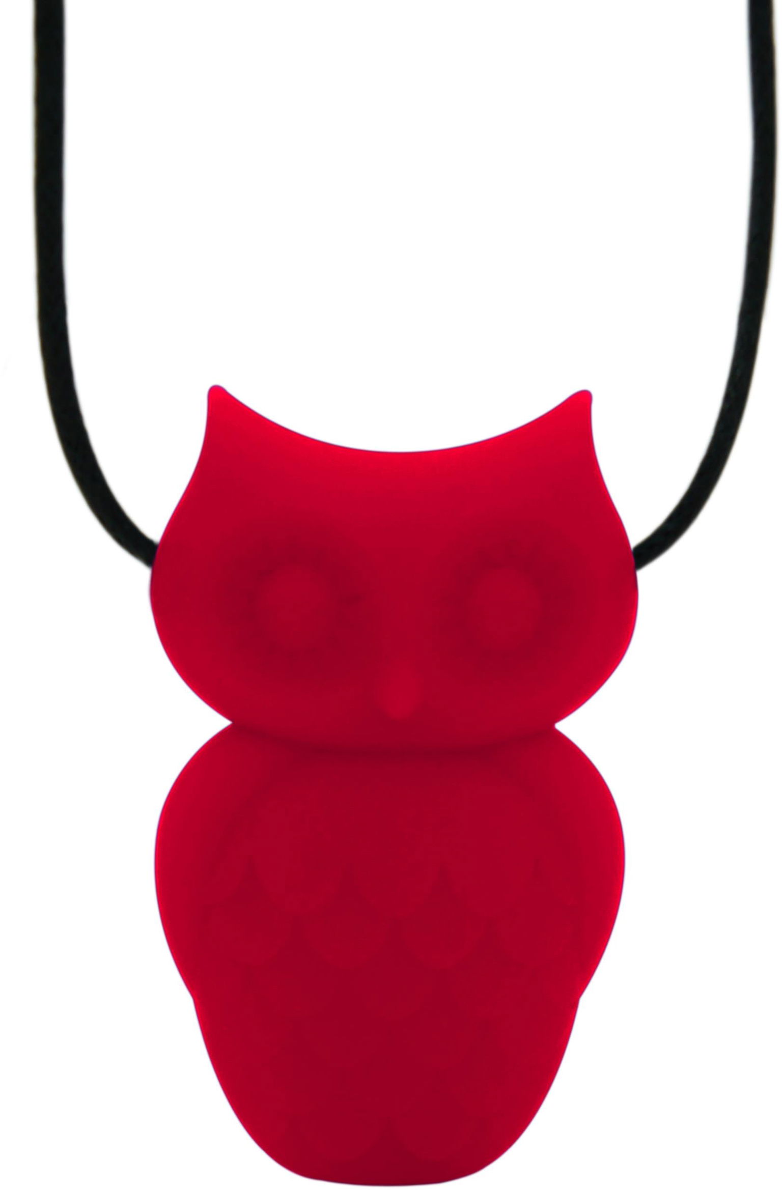 Jellystone Designs Upokojujúci prívesok Sovička ružový