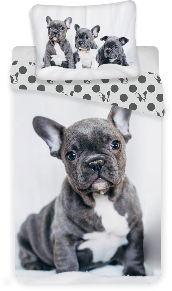 Jerry Fabrics Bulldog 140 × 200 cm