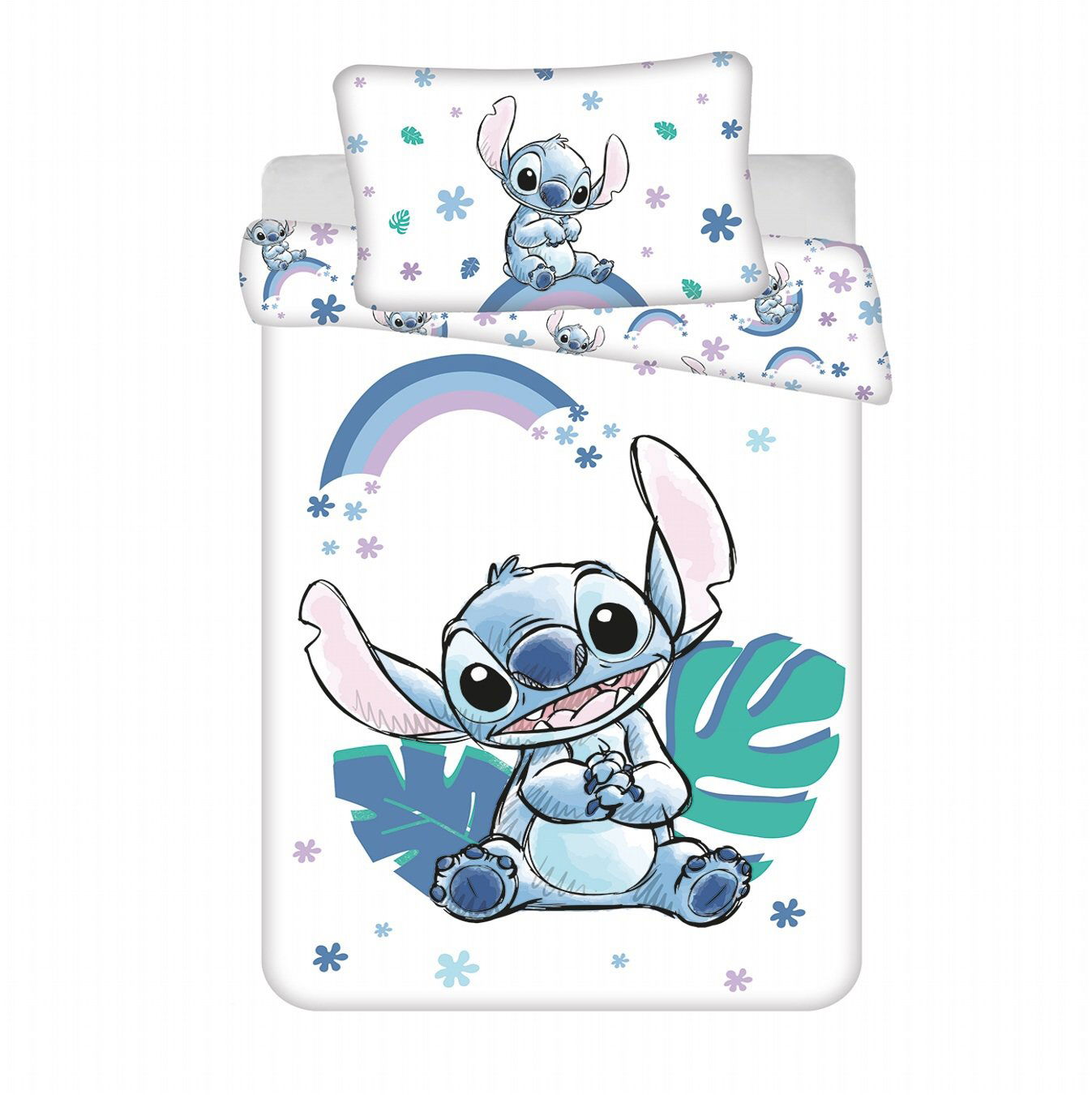 Jerry Fabrics Obliečky Lilo and Stitch Rainbow 100 × 135, 40 × 60 cm