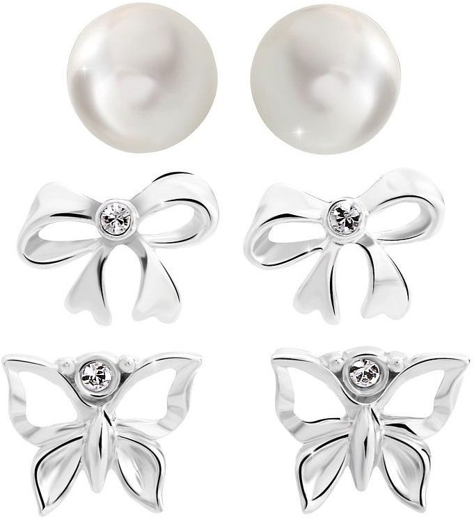 JSB Bijoux Súprava náušníc Fly s krištáľovými kameňmi Swarovski®