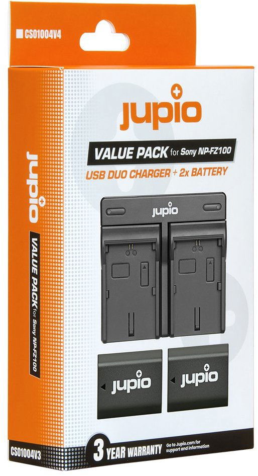 Jupio 2x NP-FZ100 – 2 040 mAh + nabíjačka duálna pre Sony
