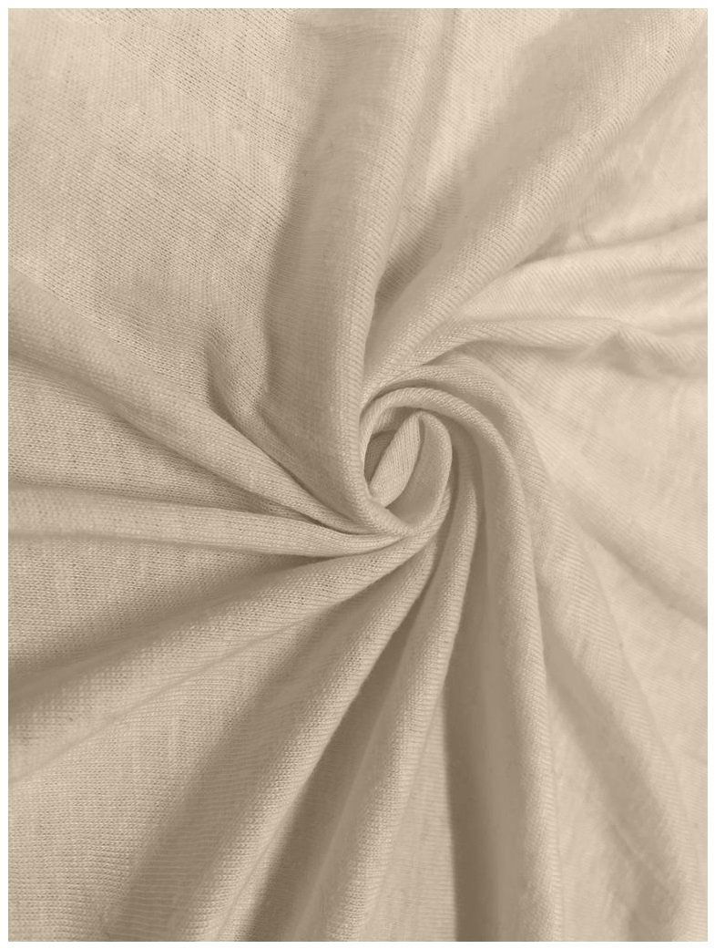 Kaptan plachta jersey do postieľky – 70 × 140 krémová