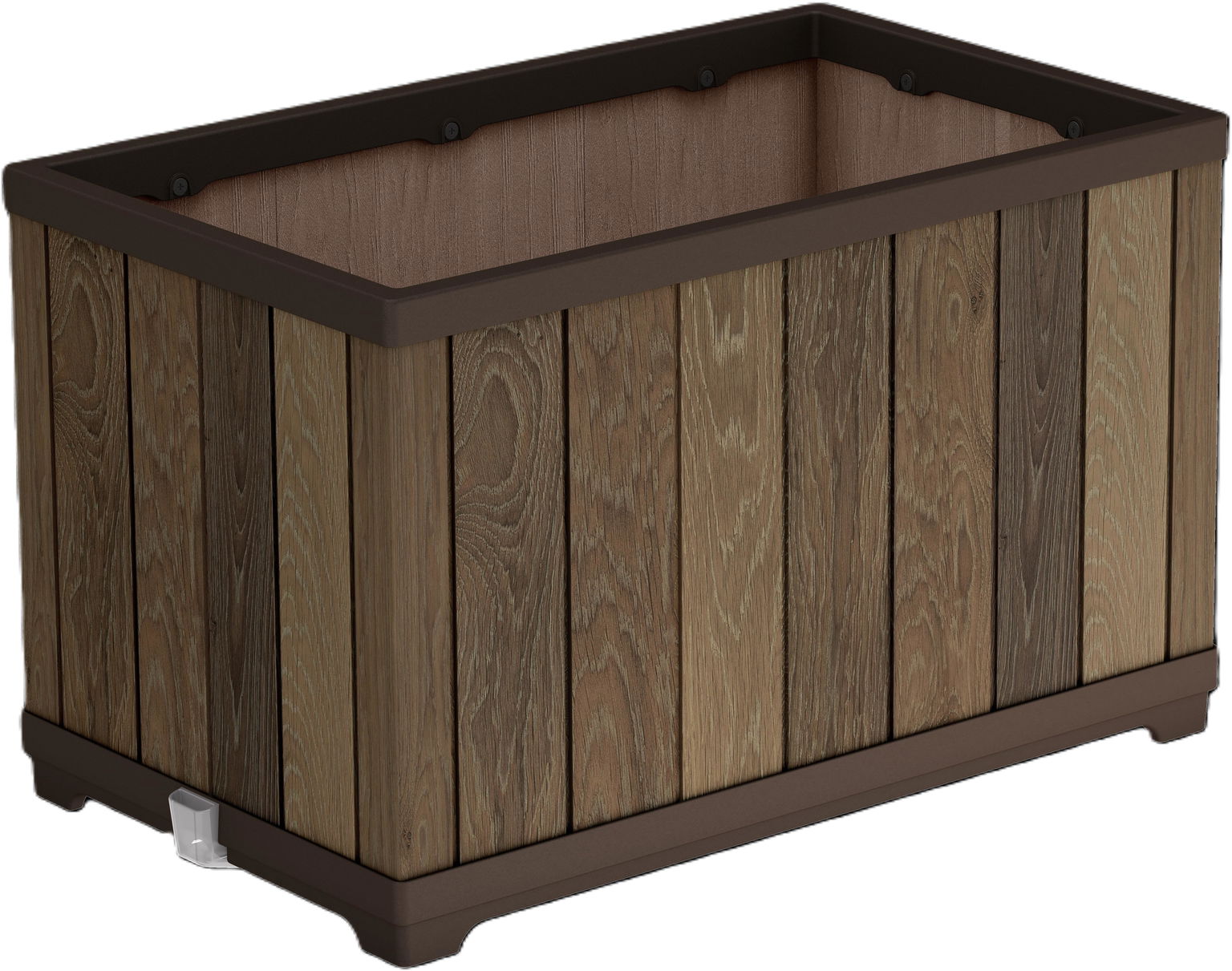 KETER Kvetináč DECO RECTANGLE, walnut
