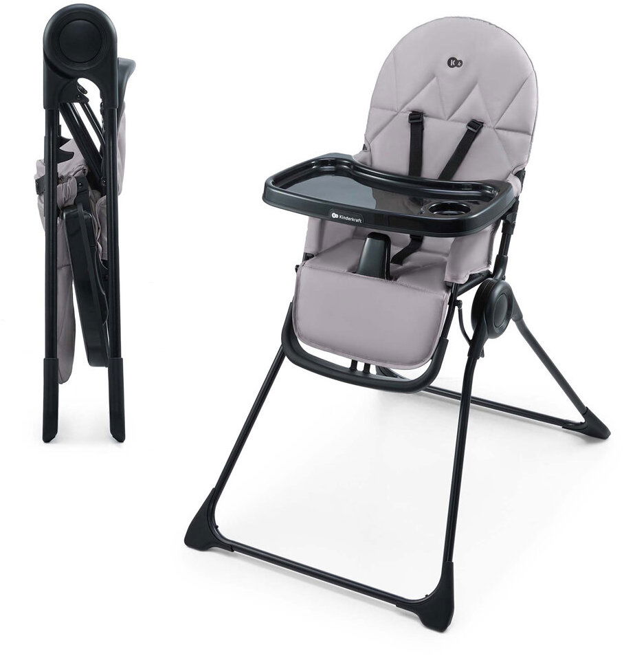 KINDERKRAFT Stolička jedálenská Binci Grey