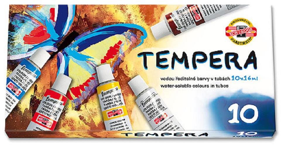 Koh-i-noor 162548/10 – súprava temperových farieb 10× 16 ml