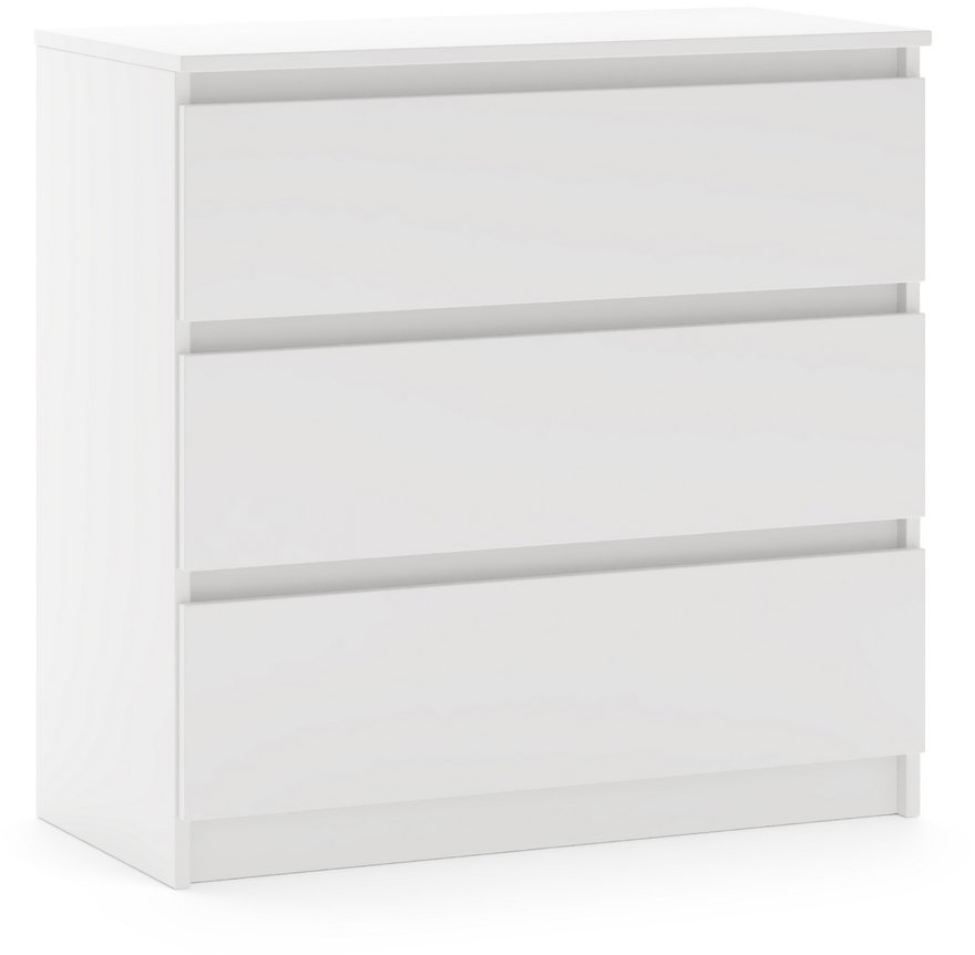Komoda Simple biela matná 3S 80