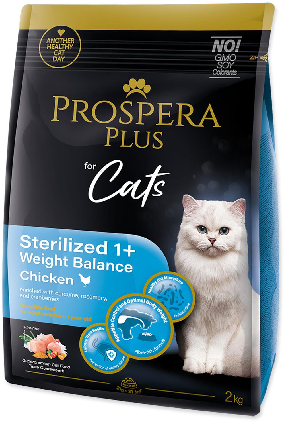 Krmivo Prospera Plus Sterilized 1+ Chicken Weight Balance 2 kg