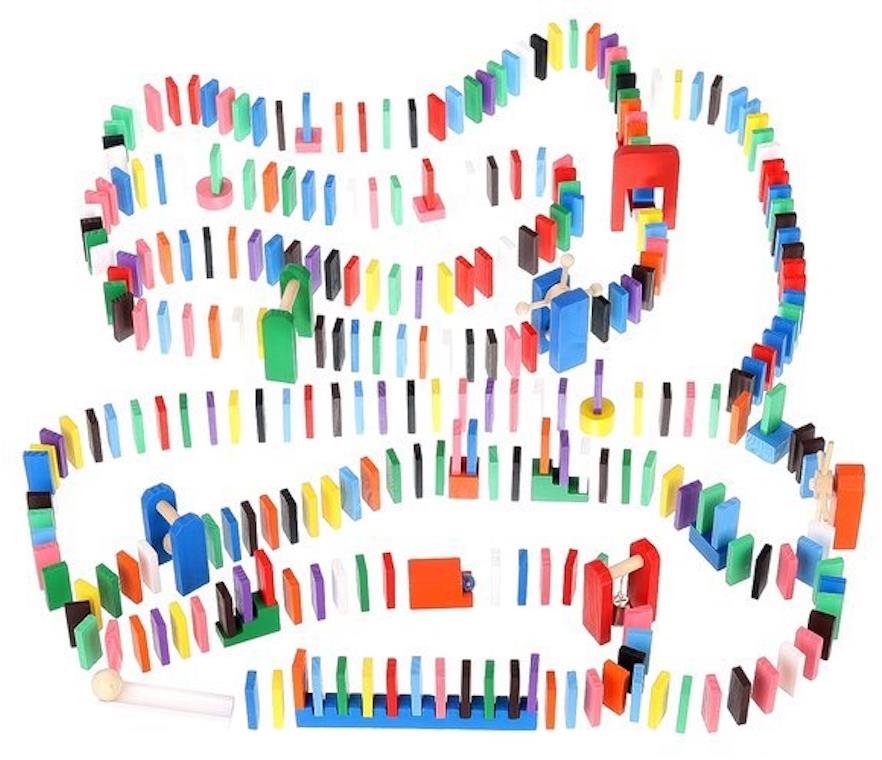 Kruzzel Drevené domino 1080 ks