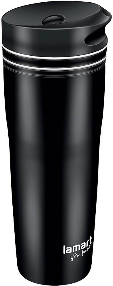 Lamart termohrnček 360 ml čierno/biely MANQ LT4049