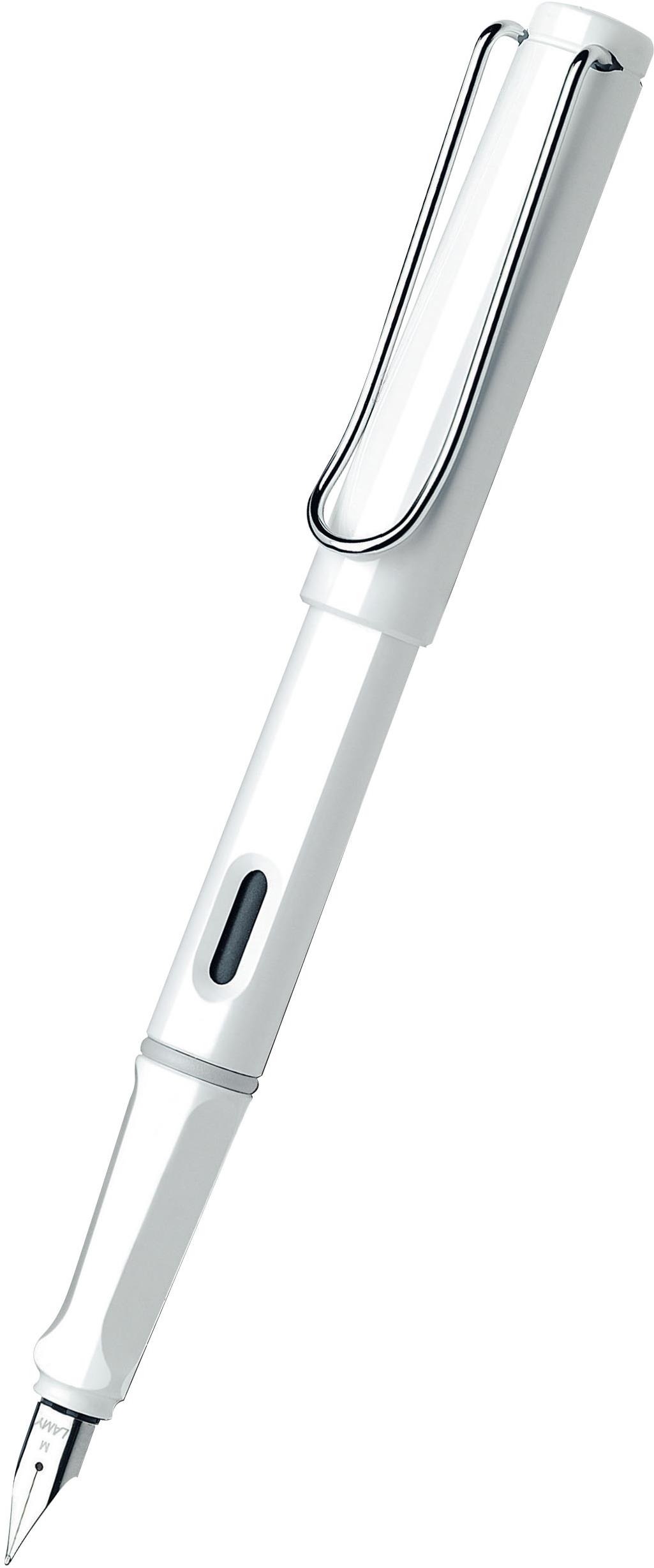 LAMY safari Shiny White plniace pero