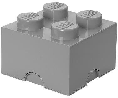 LEGO Úložný box 4 250 x 250 x 180 mm - sivý