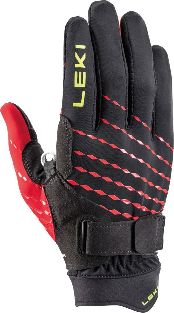Leki Ultra Trail Breeze Shark, black-red-neonyellow, 7,0