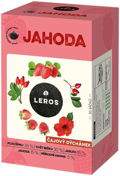 Leros čajový večierok, jahoda 20× 2 g