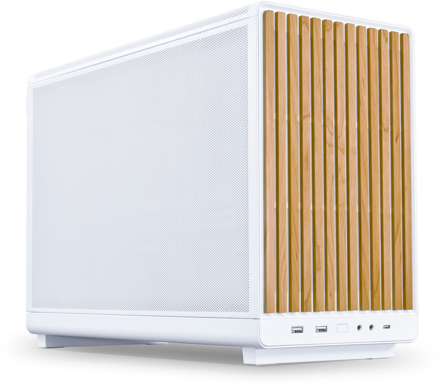 Lian Li A3-mATX white (Wooden Front)