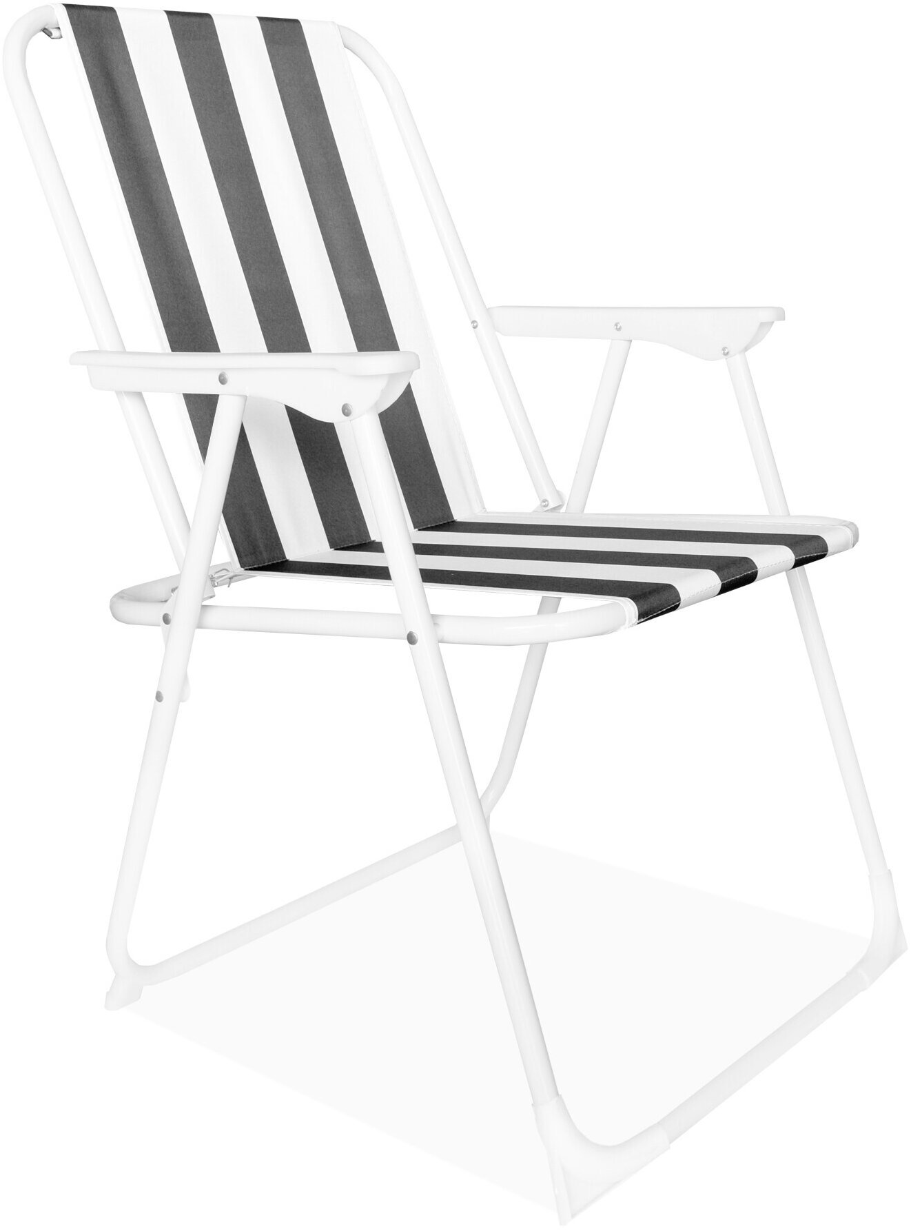 Linder Exclusiv PO2600SA Kreslo sivé s pruhmi