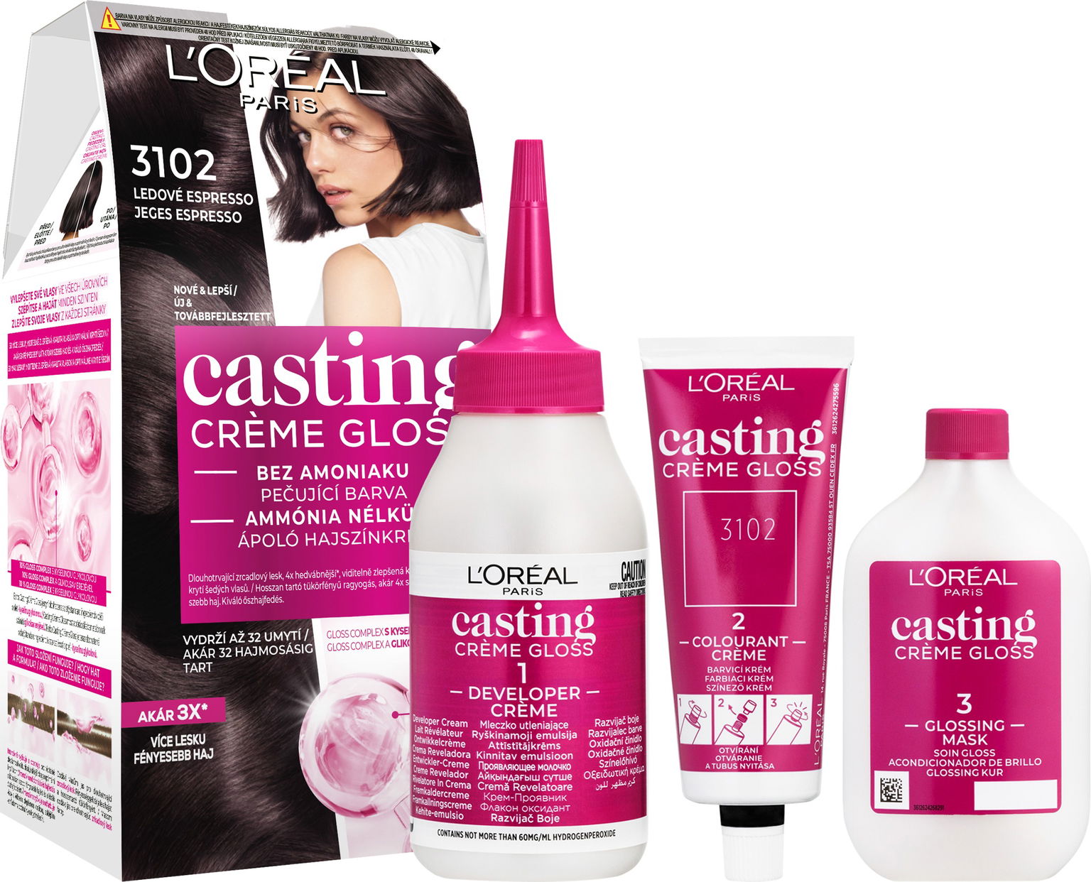 ĽORÉAL CASTING Creme Gloss 310 Ľadové espresso 180 ml