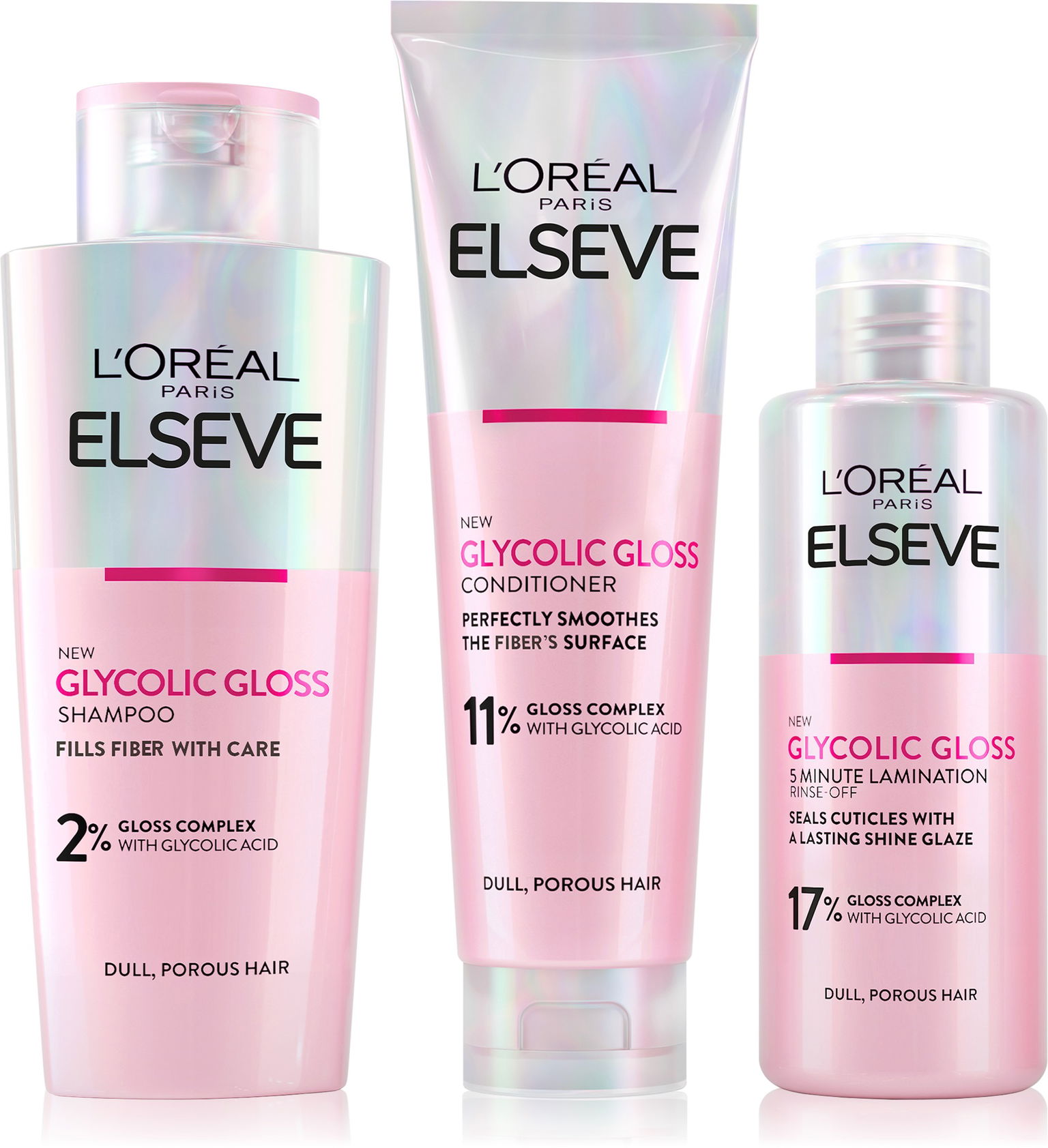 L'ORÉAL PARIS Elseve Glycolic Gloss Sada 550 ml