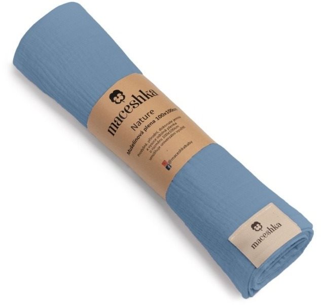 Maceshka Mušelínová plienka Nature Blue Jean