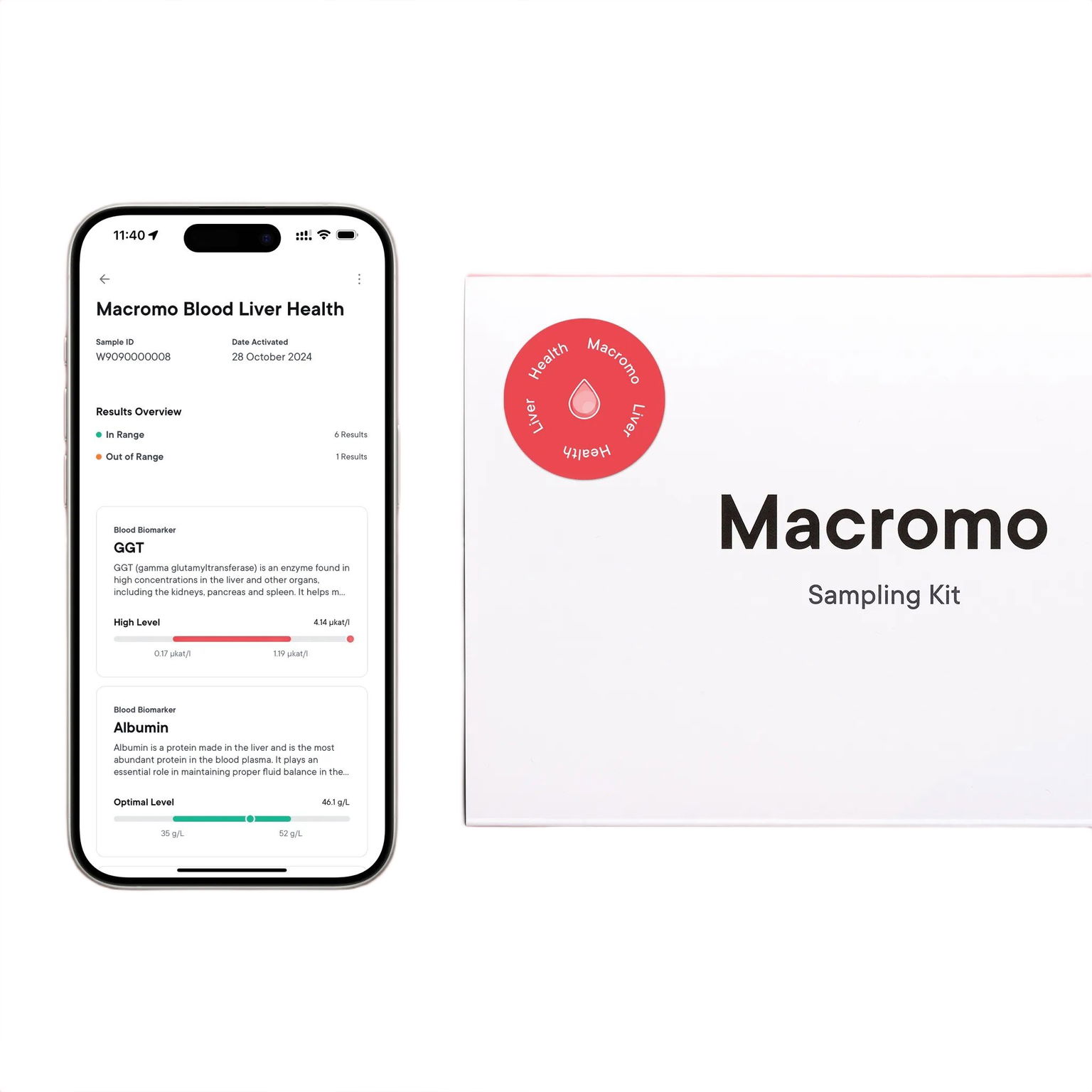 Macromo Domáci Krvný test – Zdravie Pečene