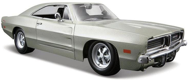 Maisto 1969 Dodge Charger R/T, strieborný