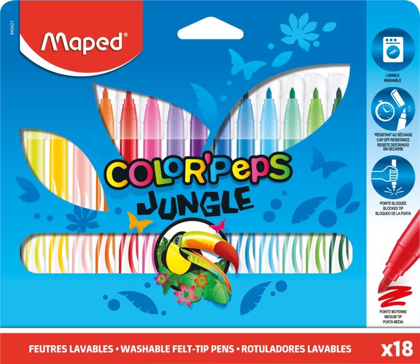 Maped Color Peps Jungle, 18 farieb