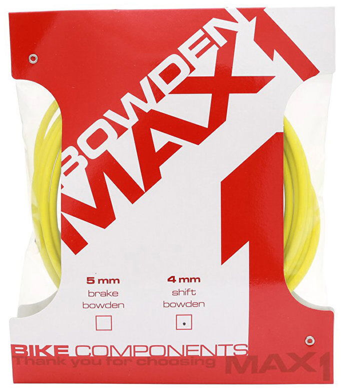 MAX1 Bowden 4 mm žltý balenie 3 m
