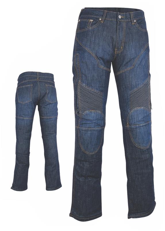 MAXX - NF 2931 Pánske motocyklové kevlarové džínsy modré XL