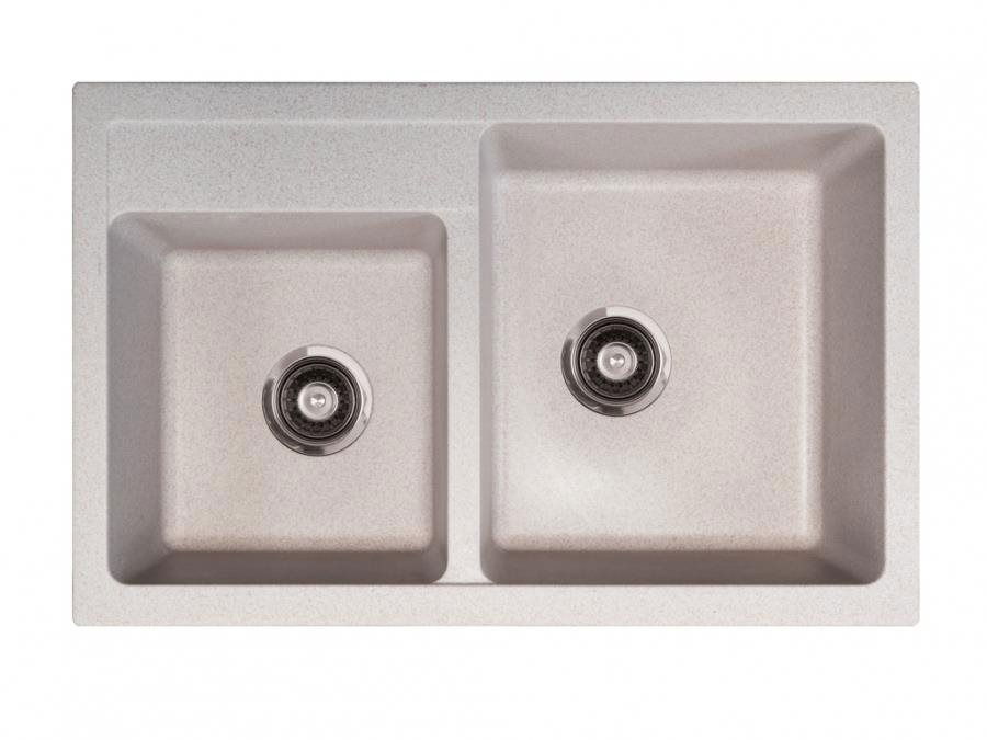 Metalac Granit X Quadro Plus 2D dvoj s vaničkou, béžový