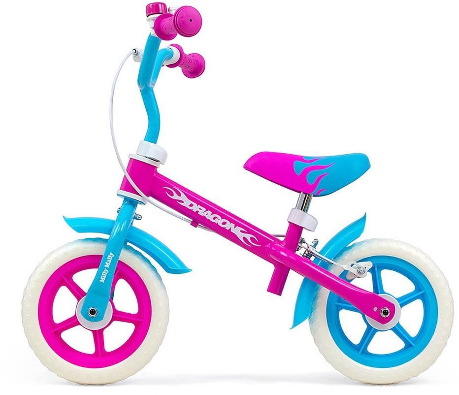 Milly Mally Detské odrážadlo bicykel Dragon s brzdou Candy