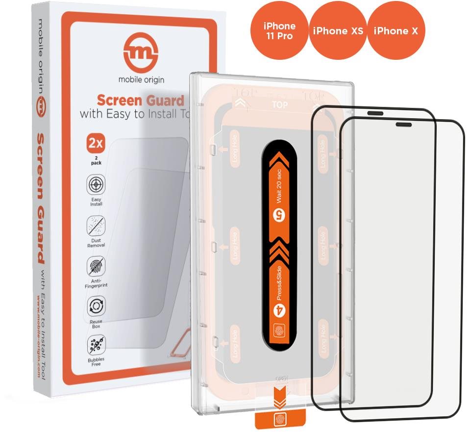 Mobile Origin Screen Guard iPhone 11 Pro/XS/X s aplikátorom 2 pack