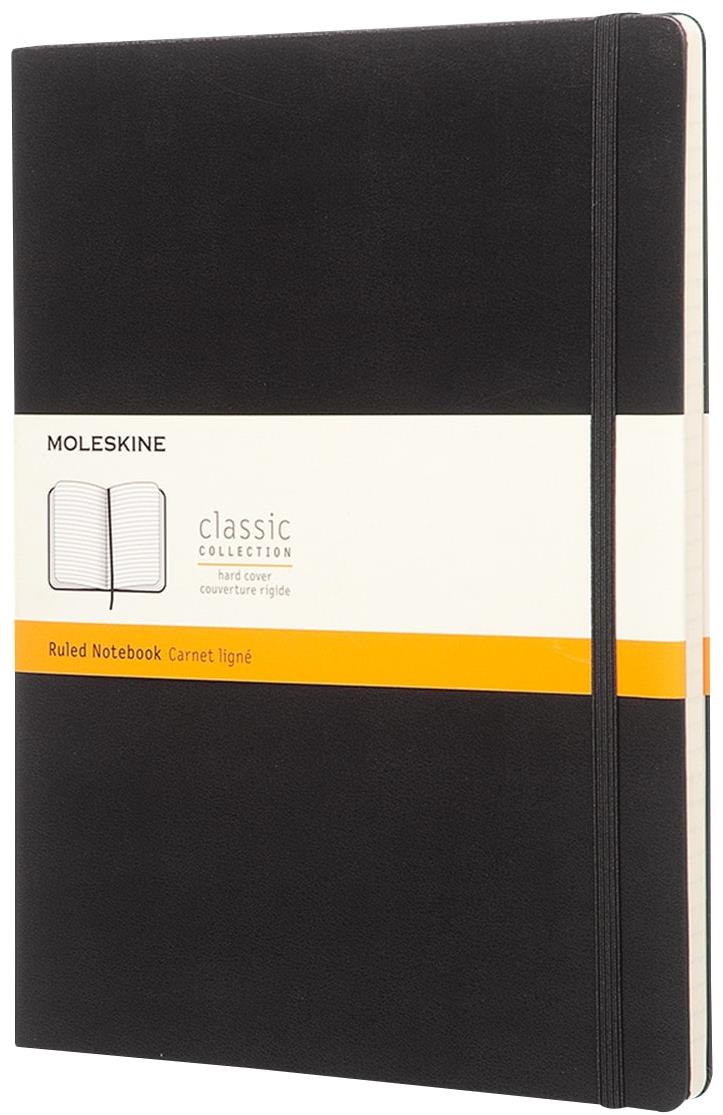 MOLESKINE XL, tvrdé dosky, linkovaný, čierny
