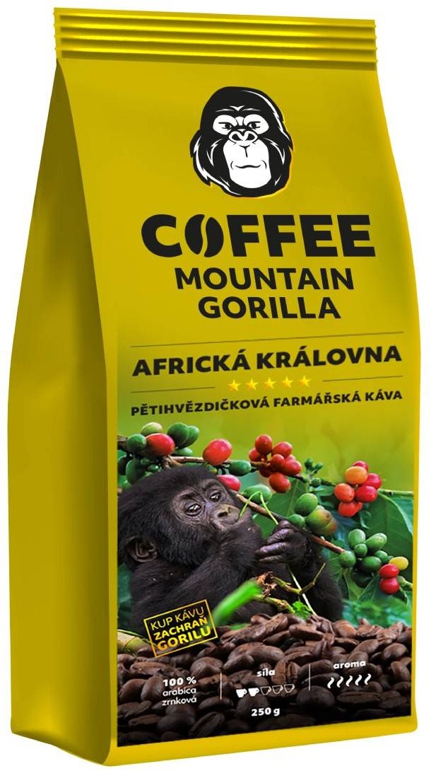 Mountain Gorilla Coffee Africká kráľovná, 250 g