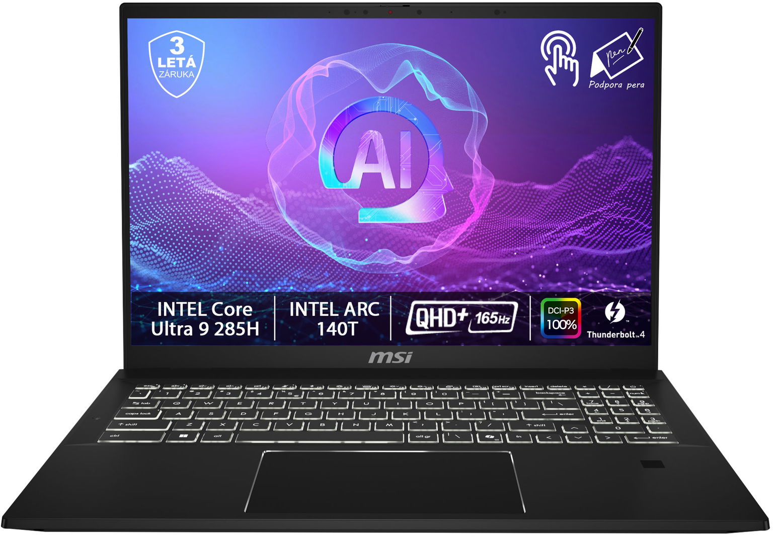 MSI Summit 16 AI Evo A2HMTG-045CZ celokovový