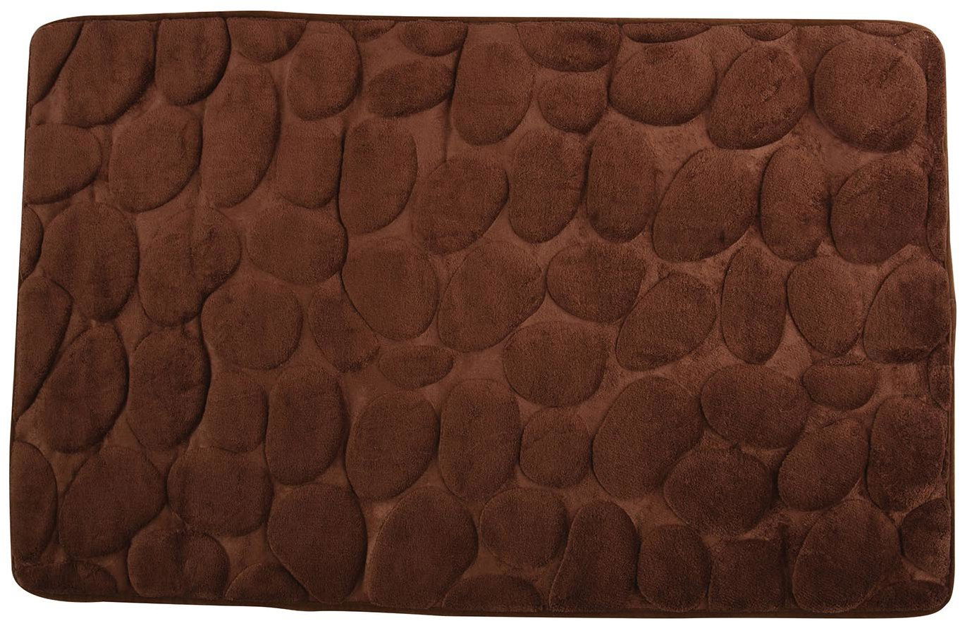MSV Kúpeľňová predložka Pebbles 40 × 60 cm hnedá