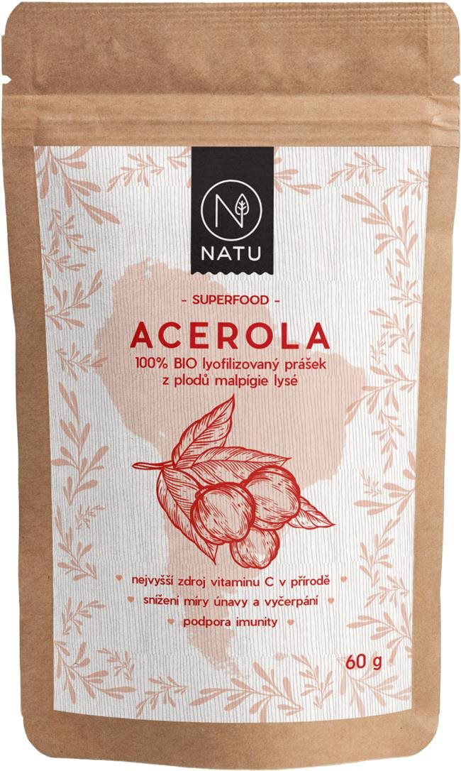 NATU Acerola BIO prášok 60 g