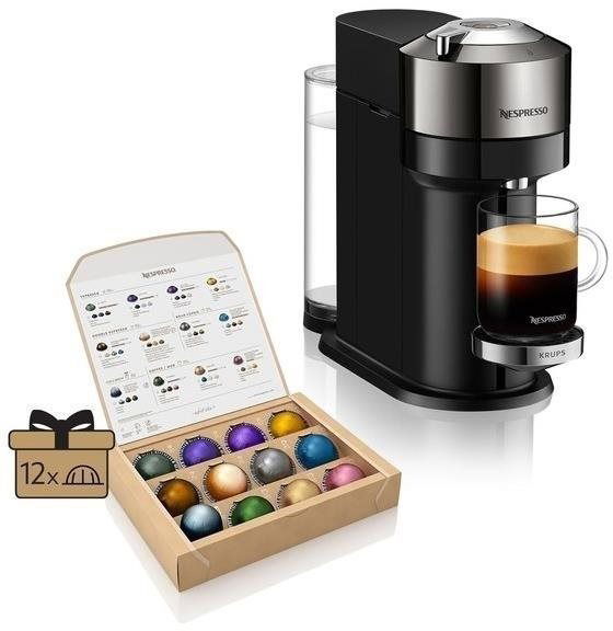 NESPRESSO KRUPS Vertuo Next Deluxe Dark Chrome XN910C10