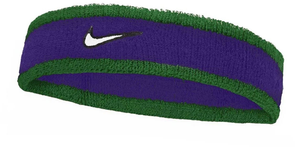 Nike Swoosh Classic čelenka zelená/fialová/biela