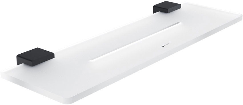 Nimco Polica 40 cm do kúpeľne a sprchy – Kibo čierna