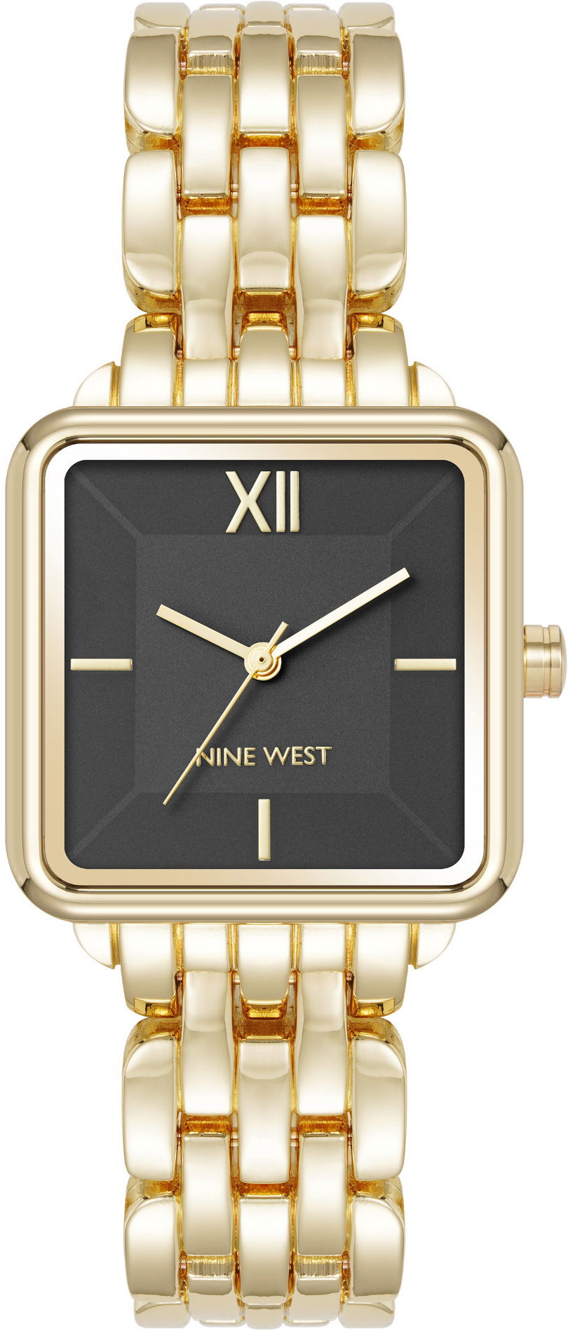 Nine West dámske hodinky hranaté NW/3328BKGB