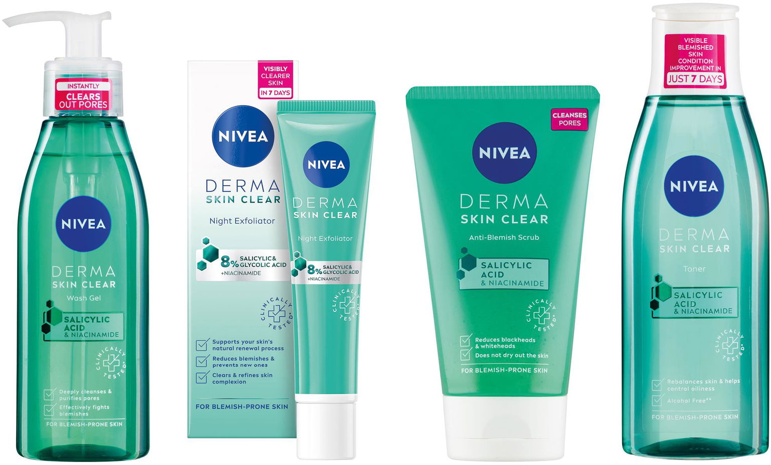 NIVEA Face Derma Activate Set 540 ml