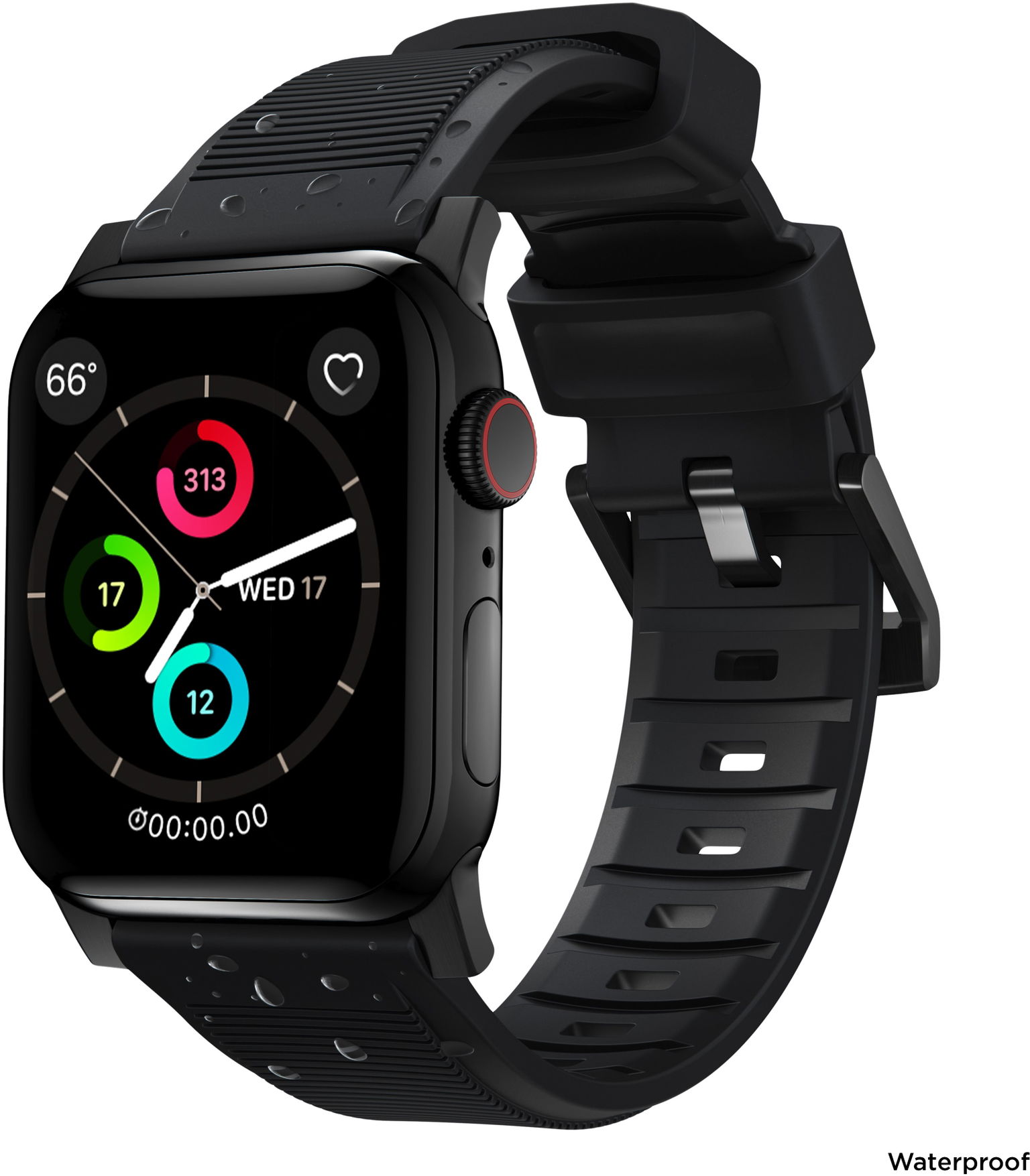 Nomad Rugged Strap Black/Black Apple Watch 6/SE/5/4/3/2/1 42/44/45/Ultra 49mm
