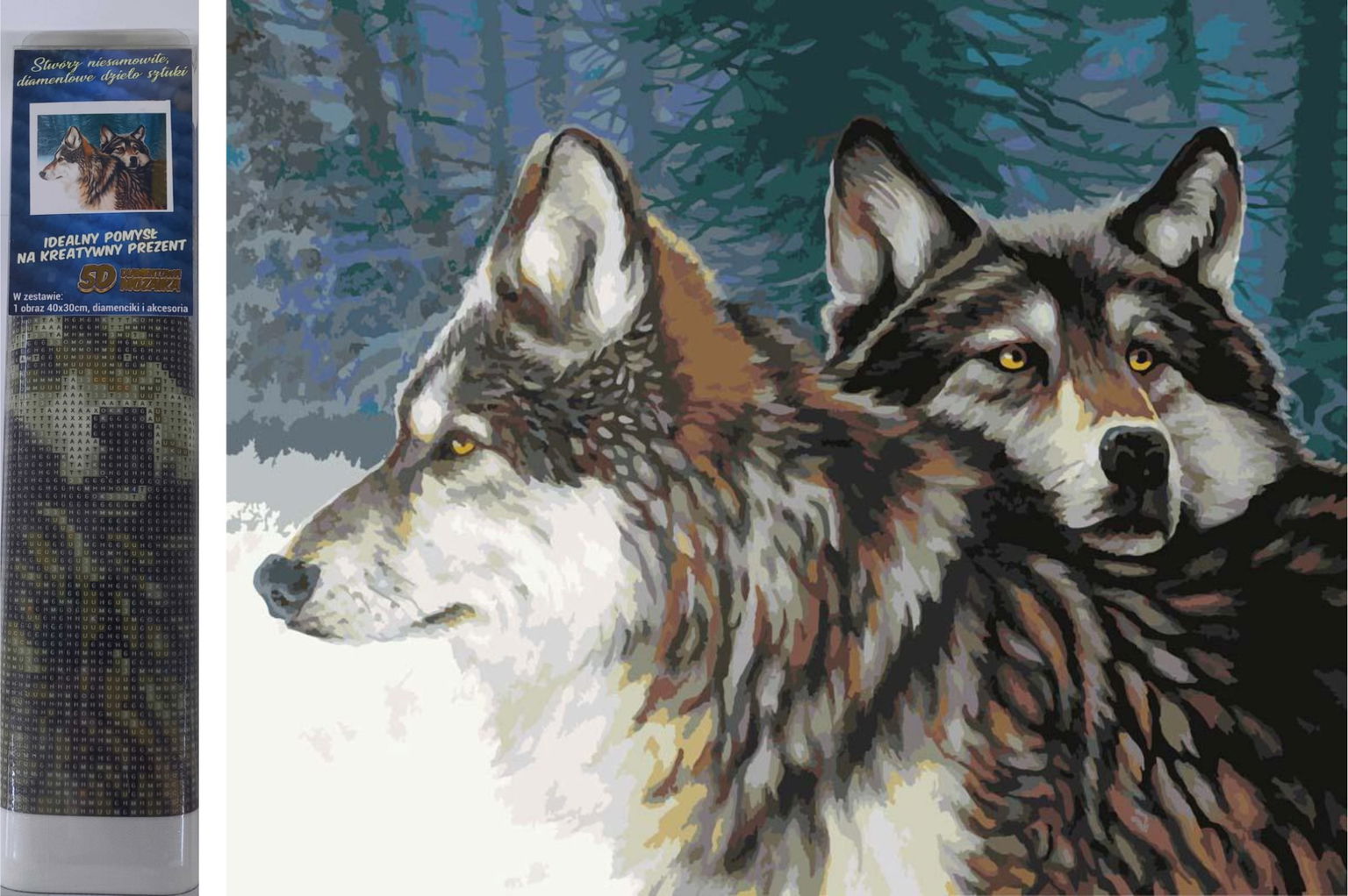 Norimpex Vlky v zime 30 × 40 cm