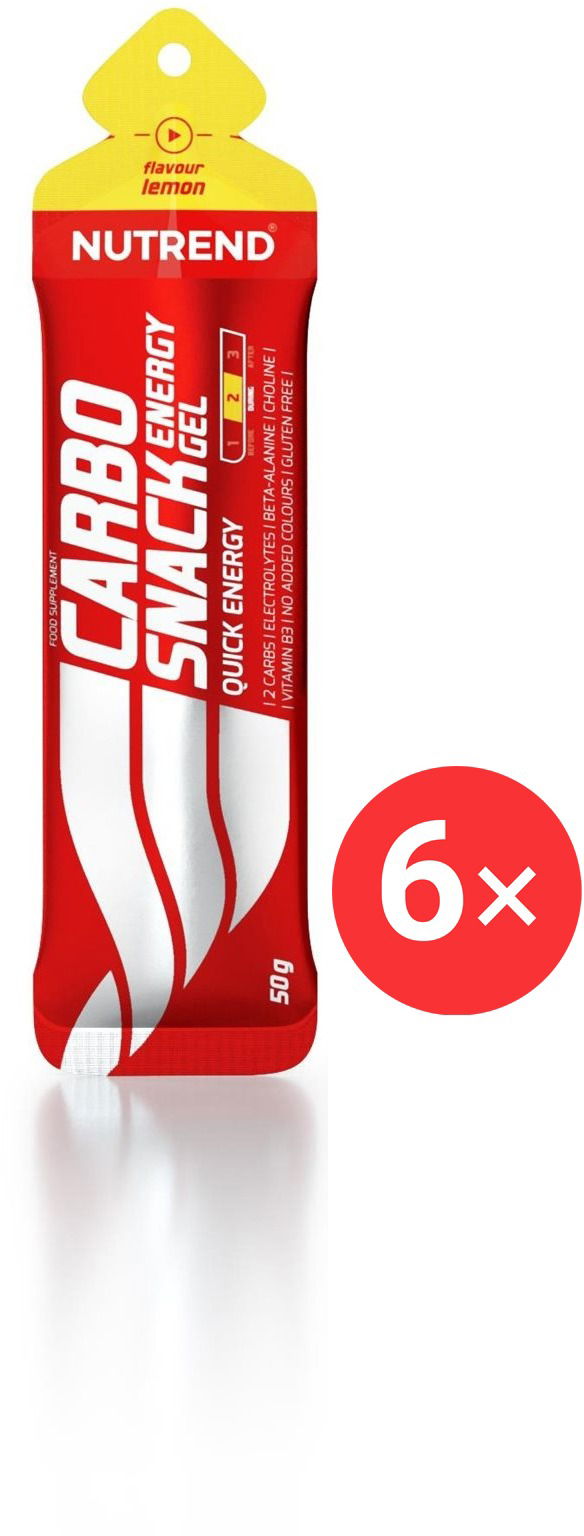 Nutrend Carbosnack vrecko 6× 50 g, citrón