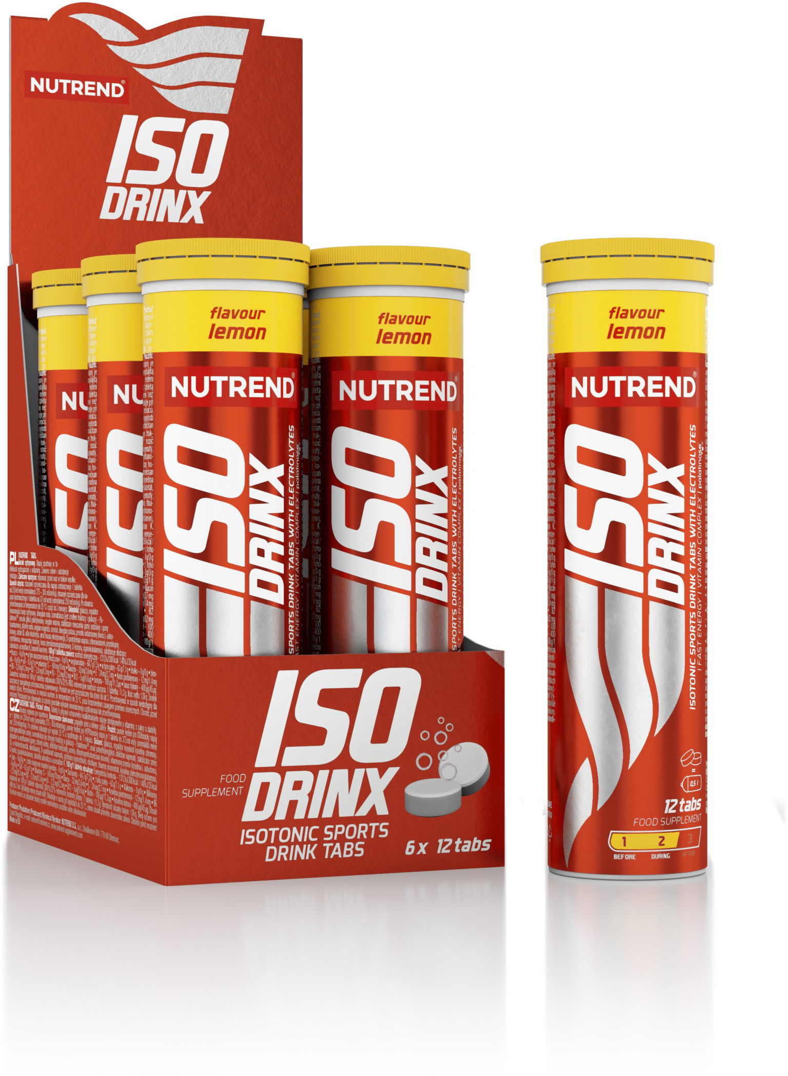 Nutrend Isodrinx TABS, 12 tabliet, citrón