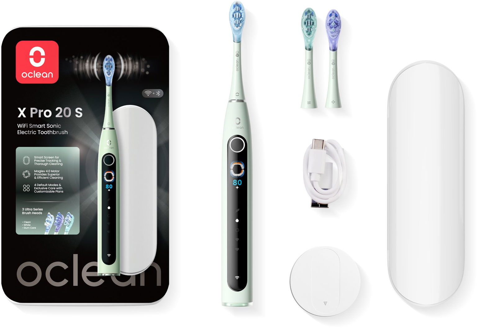 Oclean X Pro 20 Sada Green